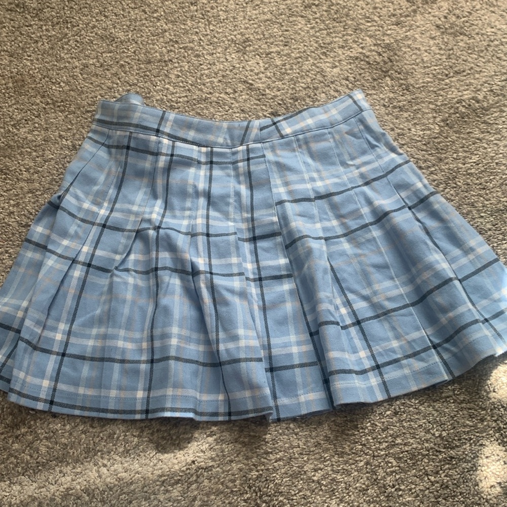 Blue Pleated Skirt Size Small